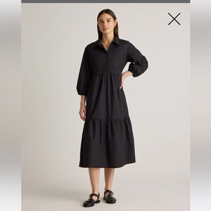 Quince 100% Organic Cotton Poplin Midi Tunic Dress size S